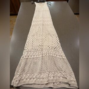 Solitaire Crochet Knit Maxi Dress Sz: S